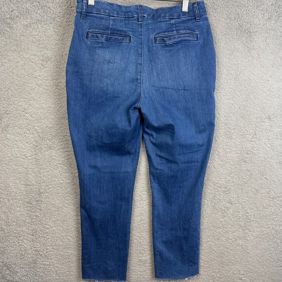 Frank & Eileen Womens Wicklow Jeans Trouser Style Raw Hem Stretch Denim Size 6 - Picture 5 of 11
